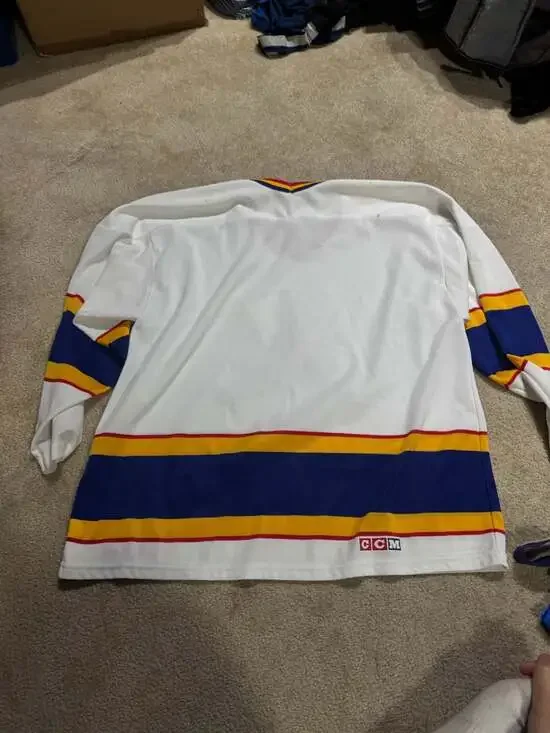 Vintage 90s St. Louis Blues CCM NHL Hockey Jersey Made in Canada Size XL - Picture 4 of 6